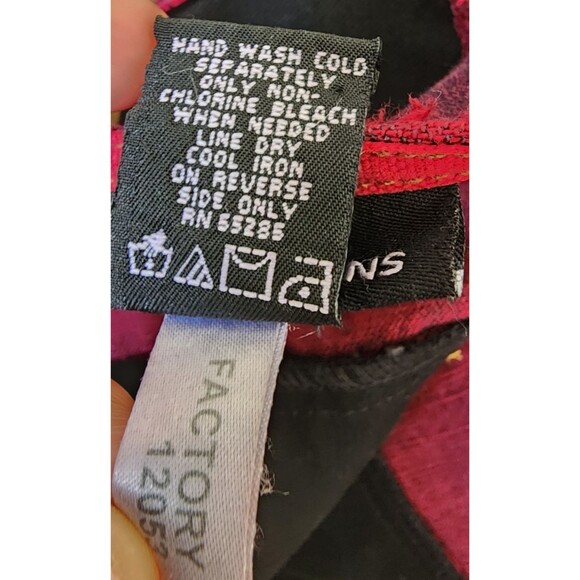 EXPRESS Denim Jacket Embellished Size Large Brocade Panels Beaded Boho - Picture 9 of 9